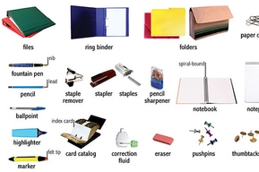 Канцелярские принадлежности на английском языке: транскрипция, перевод